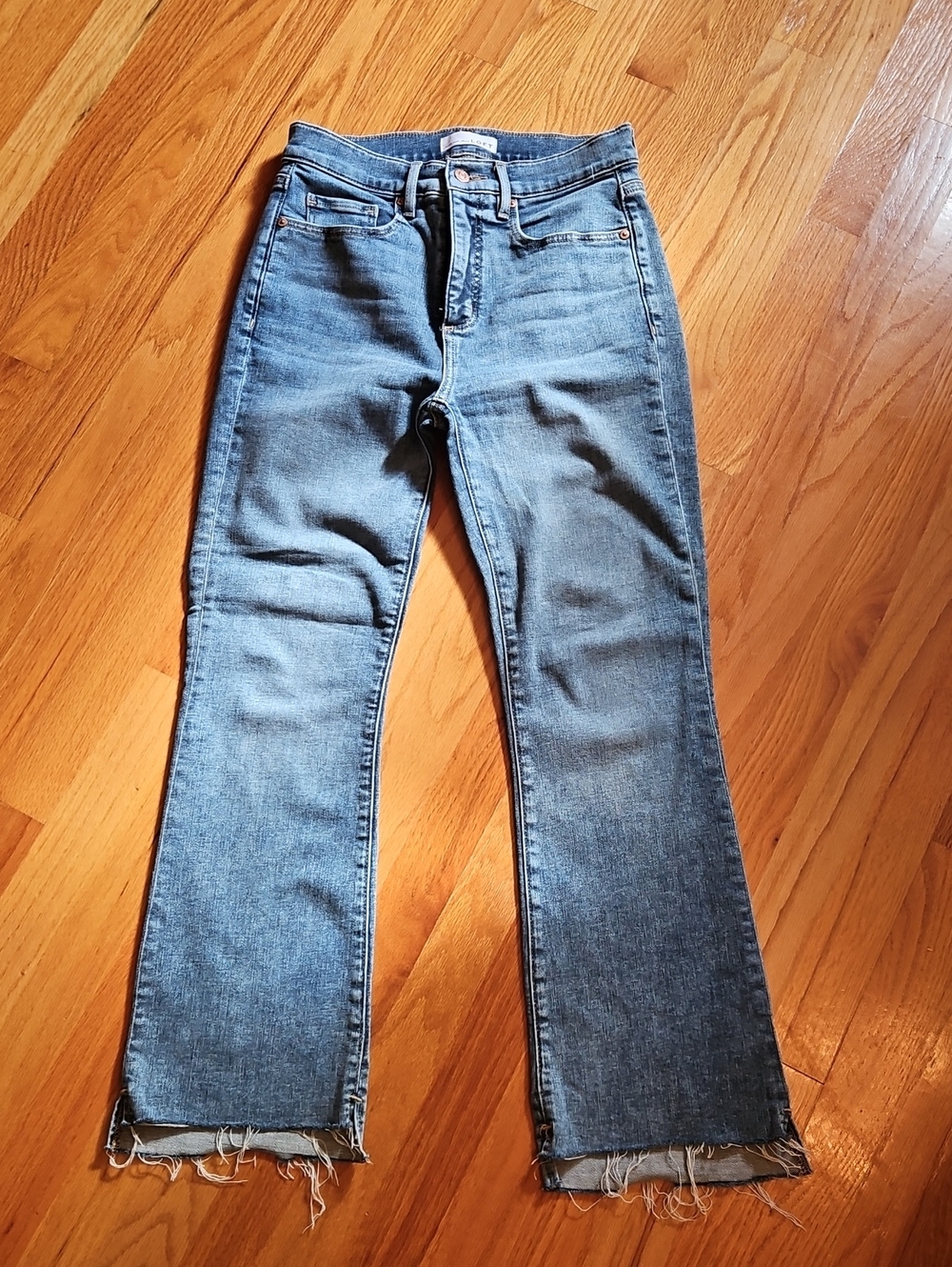 Loft Blue Women's High-Rise Straight Leg Jeans